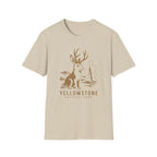 Yellowstone Jackalope T-Shirt — Rustic National Park Wildlife Tee