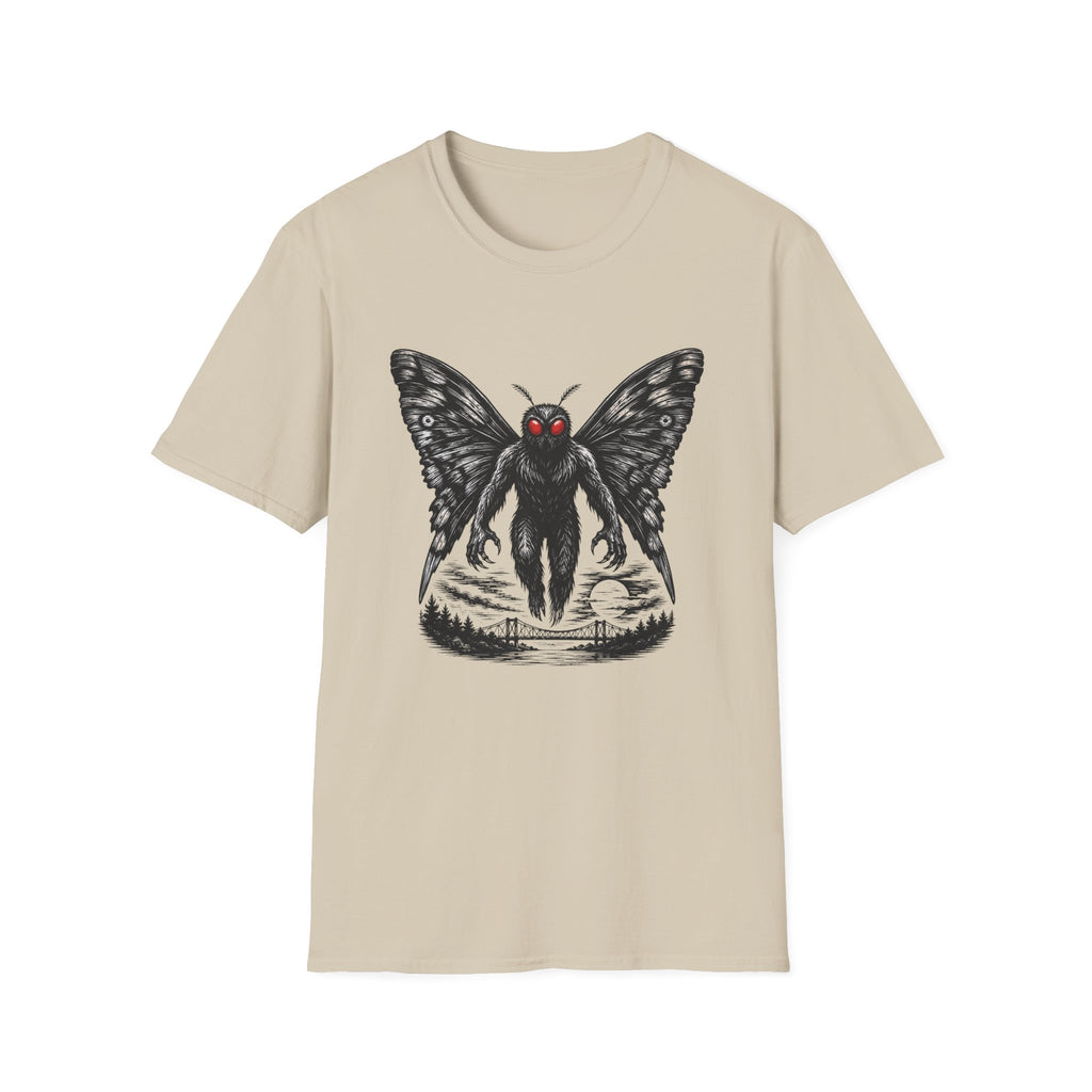 Mothman Graphic Tee — Red-Eyed Cryptid Mothman T-Shirt