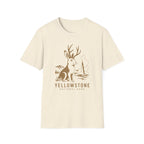 Yellowstone Jackalope T-Shirt — Rustic National Park Wildlife Tee