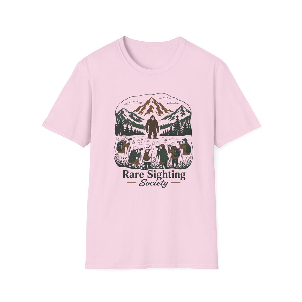 Rare Sighting Society T-Shirt — Sasquatch Mountain Camping Graphic Tee