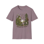 Heard It First T‑Shirt — Birdwatching & Bigfoot Nature Tee