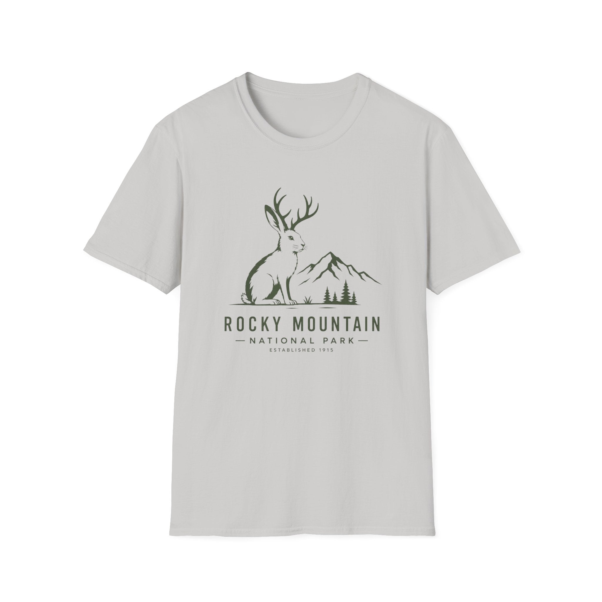 Rocky Mountain Jackalope T-Shirt — Mountain Nature Graphic Tee