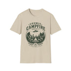 Cosmic Campfire Society T-Shirt — UFO & Forest Vintage Graphic Tee