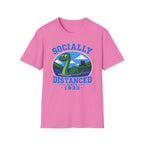Socially Distanced Loch Ness Monster T-Shirt — Cute Nessie Graphic Tee