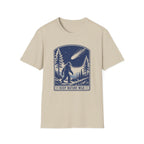 Bigfoot Stargazing T‑Shirt — Keep Nature Wild Forest Comet Design