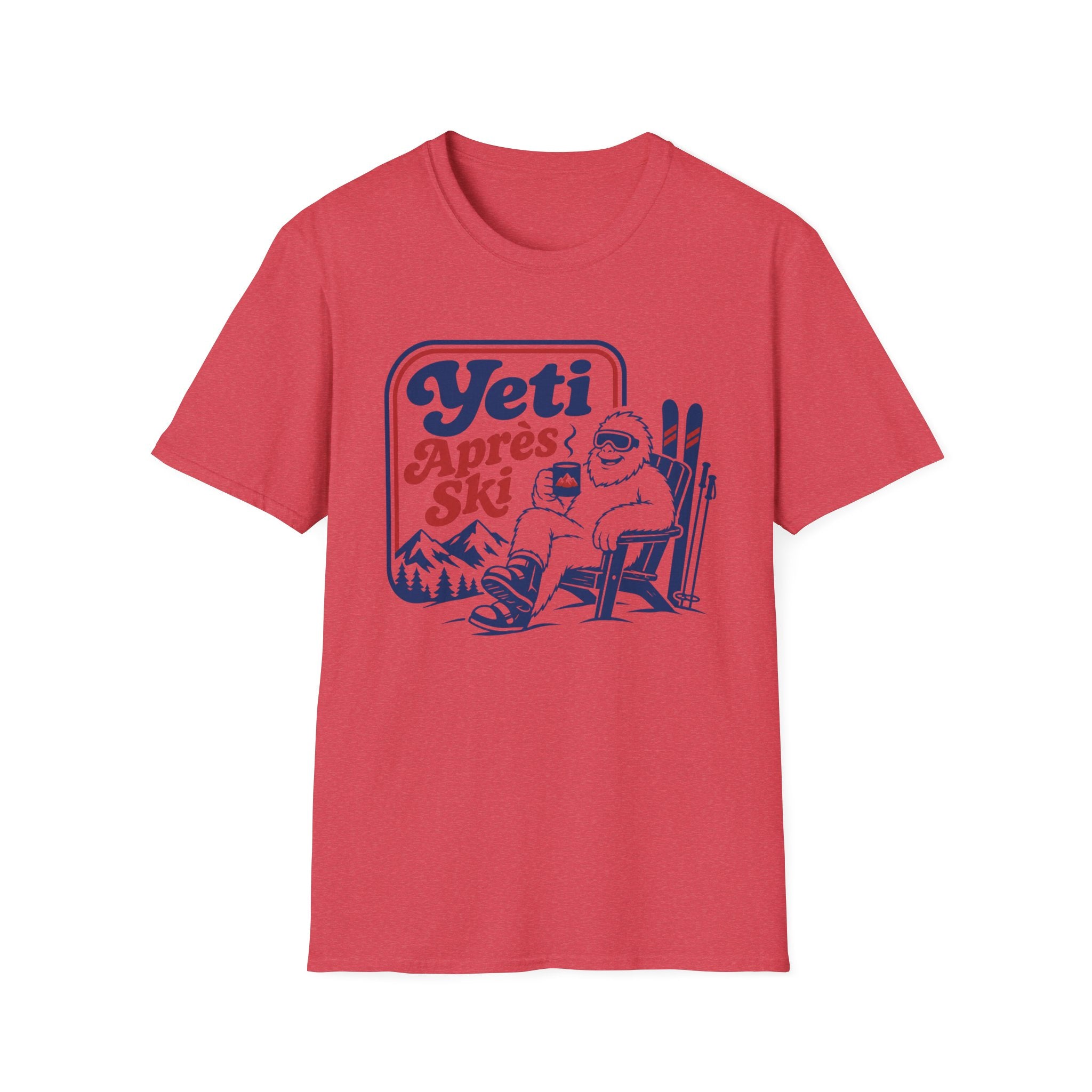Yeti Après Ski T-Shirt — Funny Skiing Yeti Retro Graphic Tee