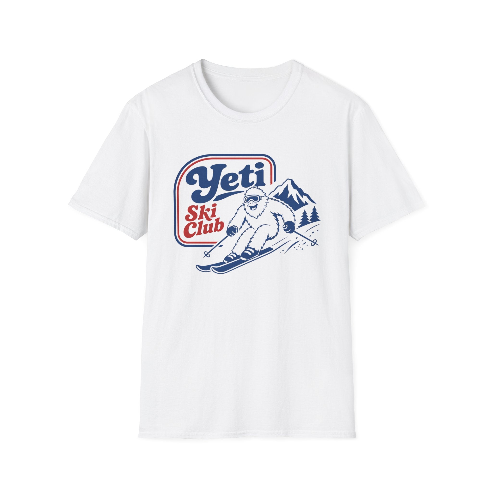 Yeti Ski Club T‑Shirt — Vintage Mountain Skiing Graphic Tee