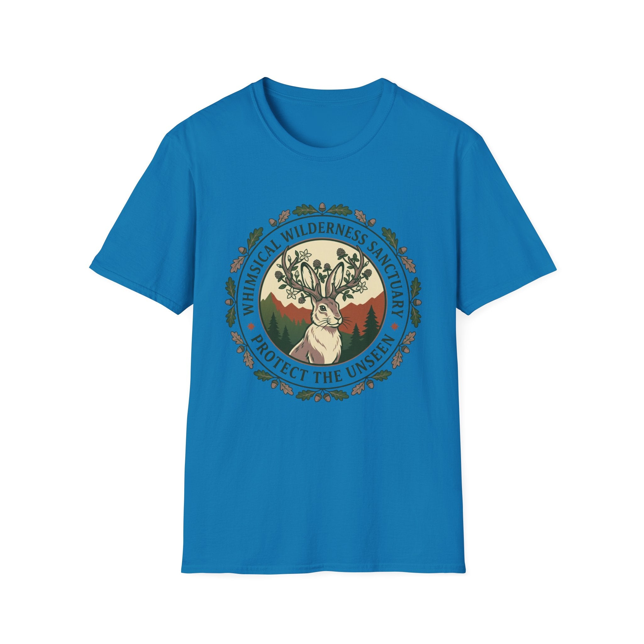 Whimsical Wilderness Sanctuary T‑Shirt – 'Protect the Unseen' Nature Graphic
