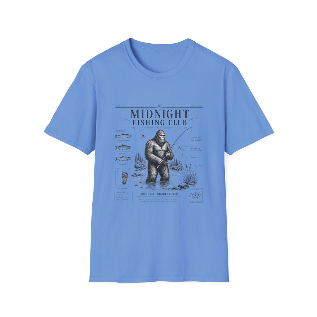 Midnight Fishing Club T-Shirt — Sasquatch Graphic Tee