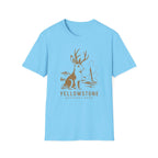 Yellowstone Jackalope T-Shirt — Rustic National Park Wildlife Tee