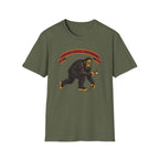 Expert Social Distancer T-Shirt — Funny Bigfoot Coffee Graphic American Traditional Tattoo Tee