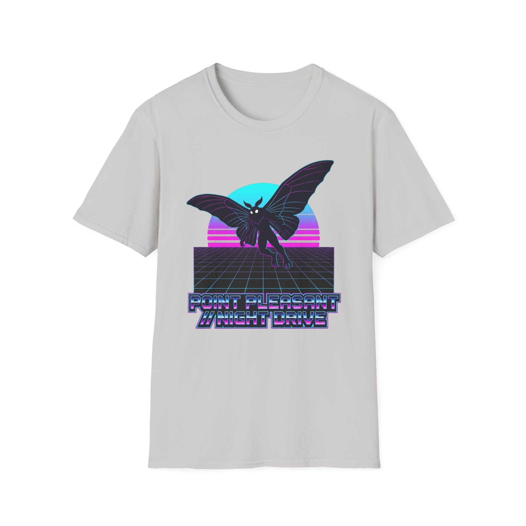 Mothman Retro T-Shirt — Vintage 80s Synthwave Cryptid Tee