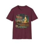 Contact Station T‑Shirt — Retro UFO Alien Abduction Vintage Sign Tee