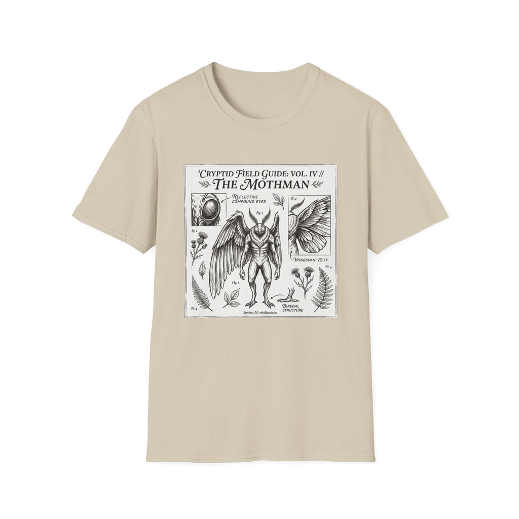 Mothman Cryptid Field Guide T-Shirt