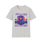 Neon Jackalope T-Shirt - Hustle "Run the Grid" Retro Vaporwave Tee