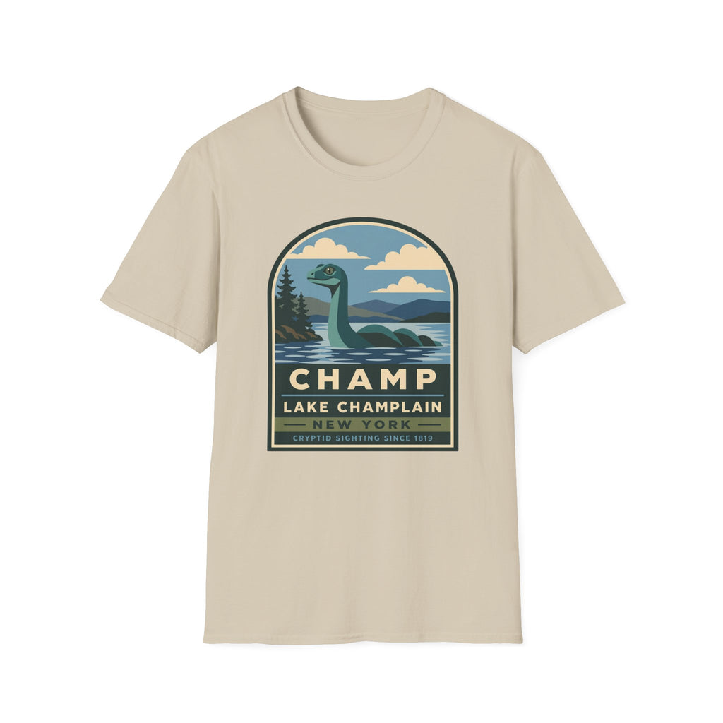 Lake Champlain Champ T-Shirt — Loch Ness-Style Monster Retro Tee