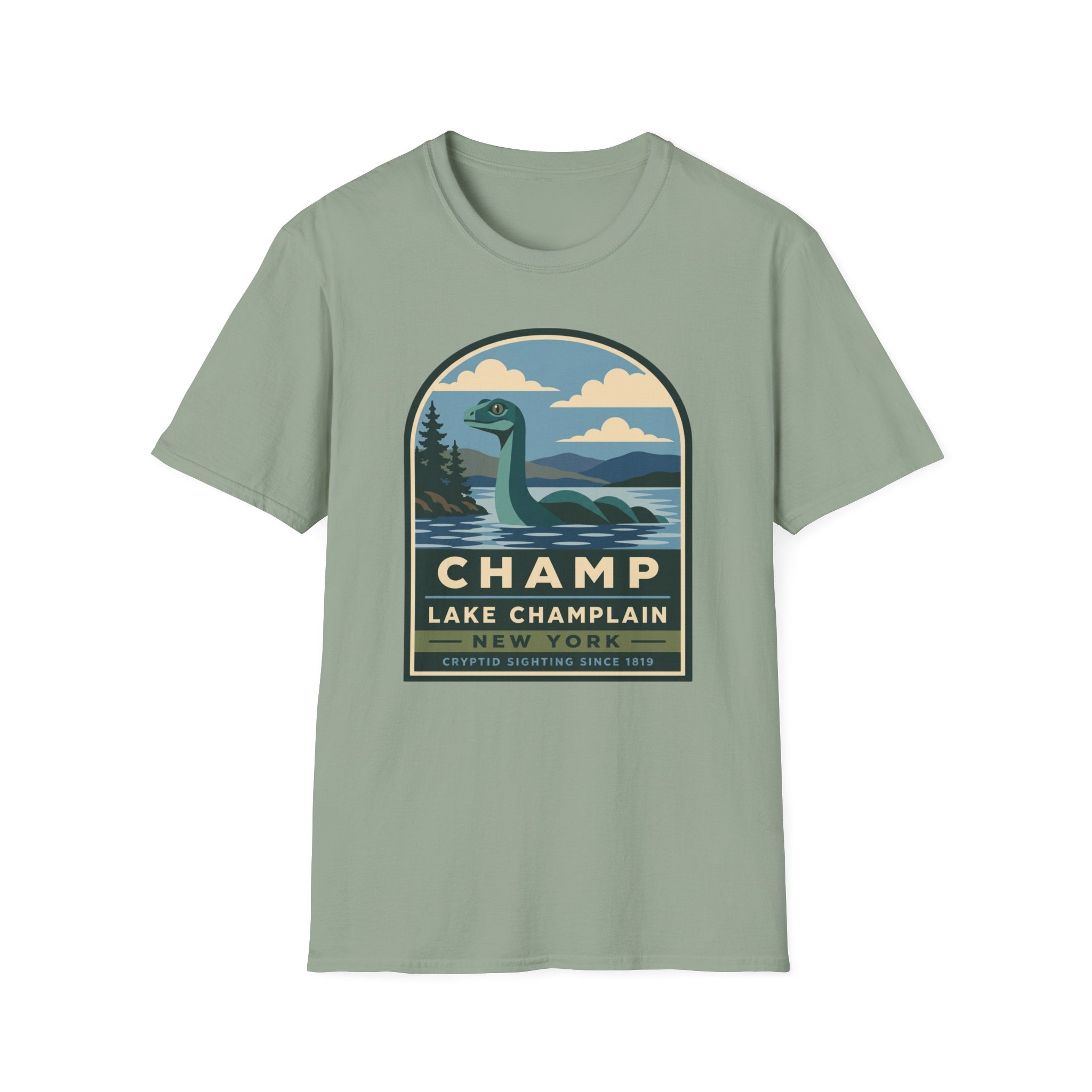 Lake Champlain Champ T-Shirt — Loch Ness-Style Monster Retro Tee