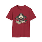 Bigfoot Believer T-Shirt — Retro American Traditional Tattoo Sasquatch Graphic Tee with Roses