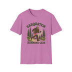 Sasquatch Running Club T-Shirt — Retro 70s Bigfoot Forest Graphic Tee