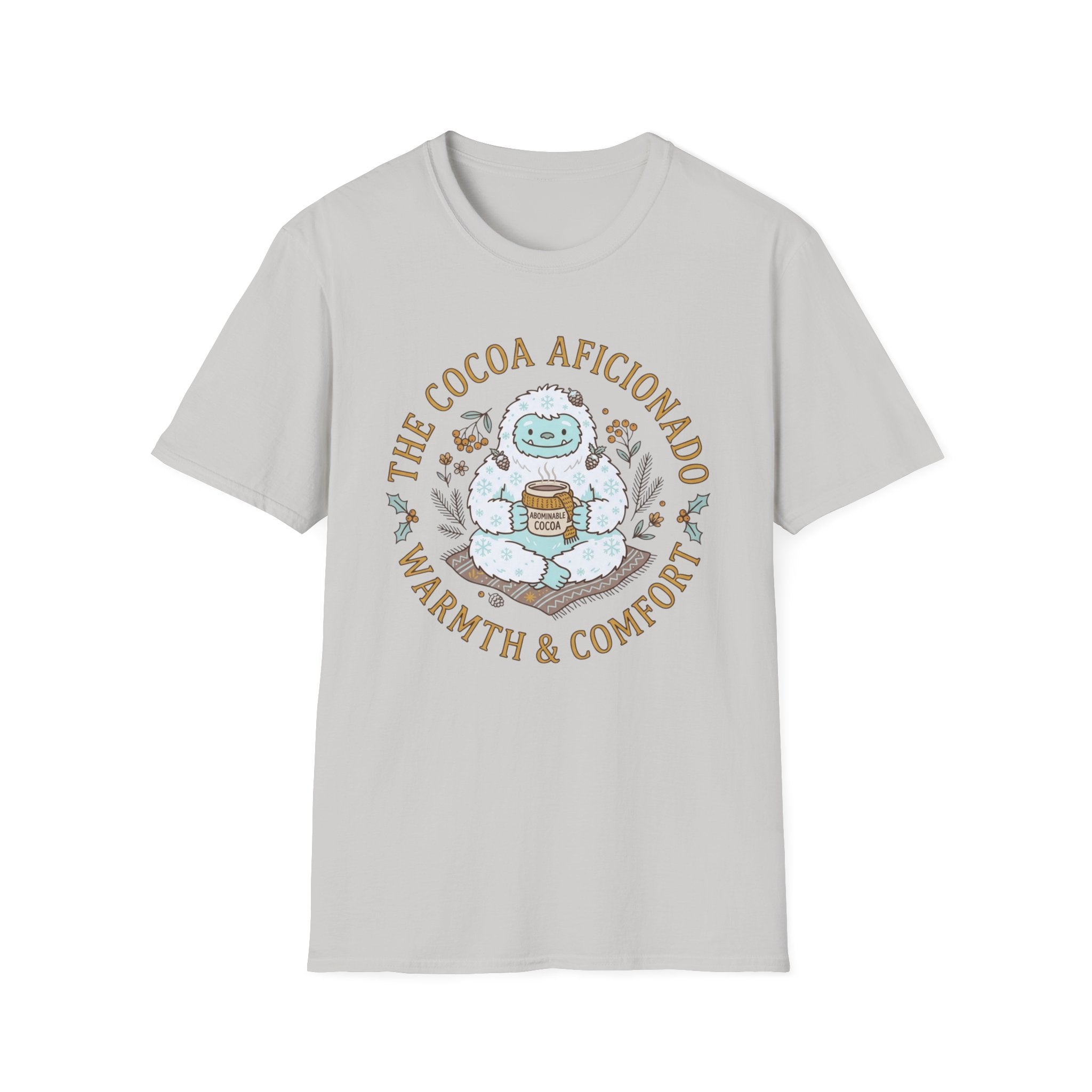Yeti Hot Cocoa Aficionado T-Shirt — Cozy Cottagecore Winter Tee