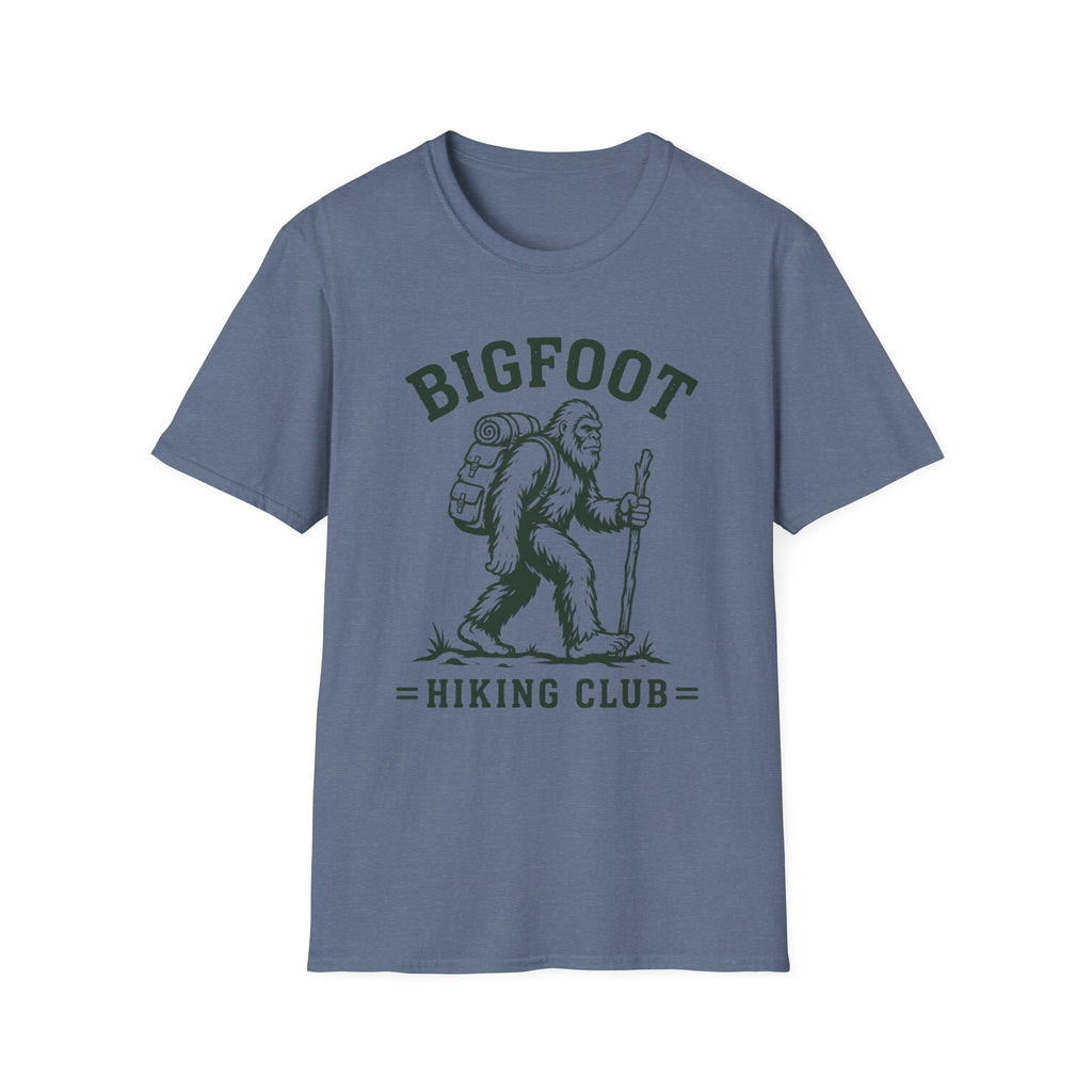 Bigfoot Hiking Club T-Shirt — Vintage Sasquatch Backpacking Tee