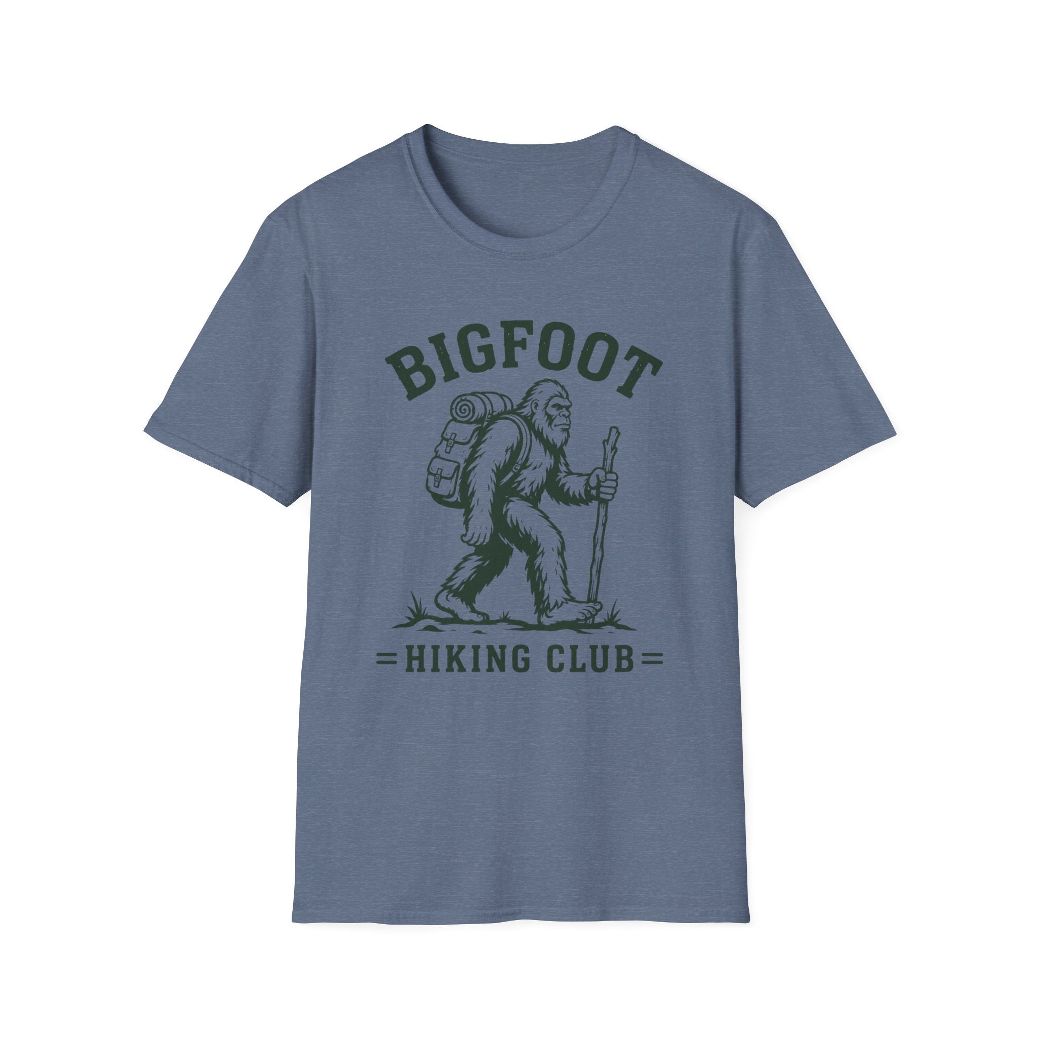 Bigfoot Hiking Club T-Shirt — Vintage Sasquatch Backpacking Tee
