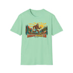 Sasquatch Running Club T-Shirt — Vintage Bigfoot Trail Run Graphic Tee