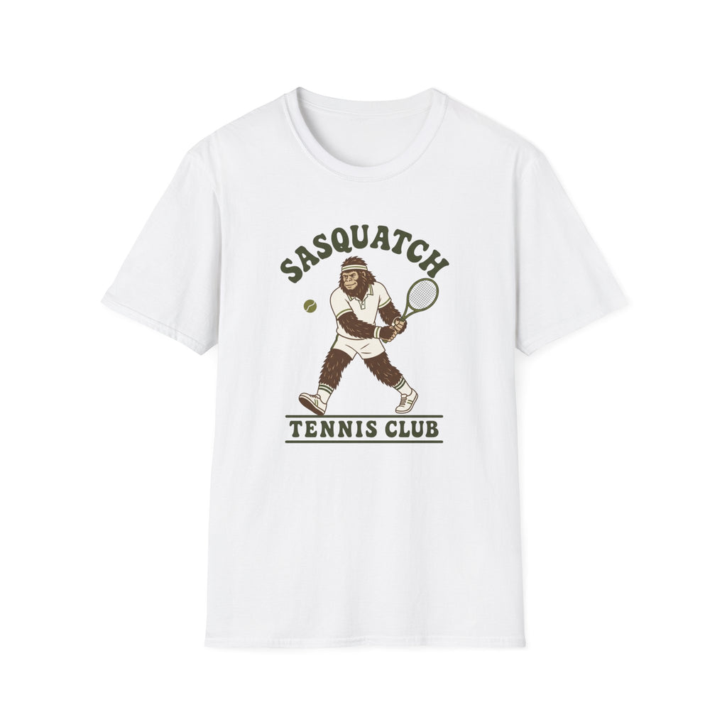 Sasquatch Tennis Club T-Shirt — Vintage Bigfoot Tennis Graphic Shirt