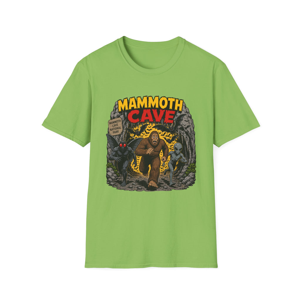 Mammoth Cave Comic Book Cryptid T-Shirt — Retro National Park Cave Adventure Tee