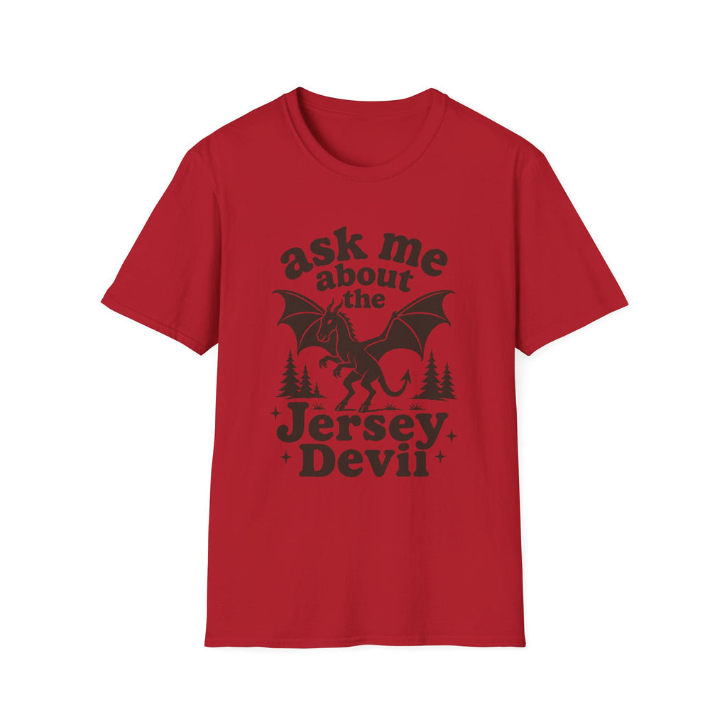 Ask Me About the Jersey Devil T-Shirt — Paranormal Cryptid Graphic Tee