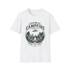 Cosmic Campfire Society T-Shirt — UFO & Forest Vintage Graphic Tee