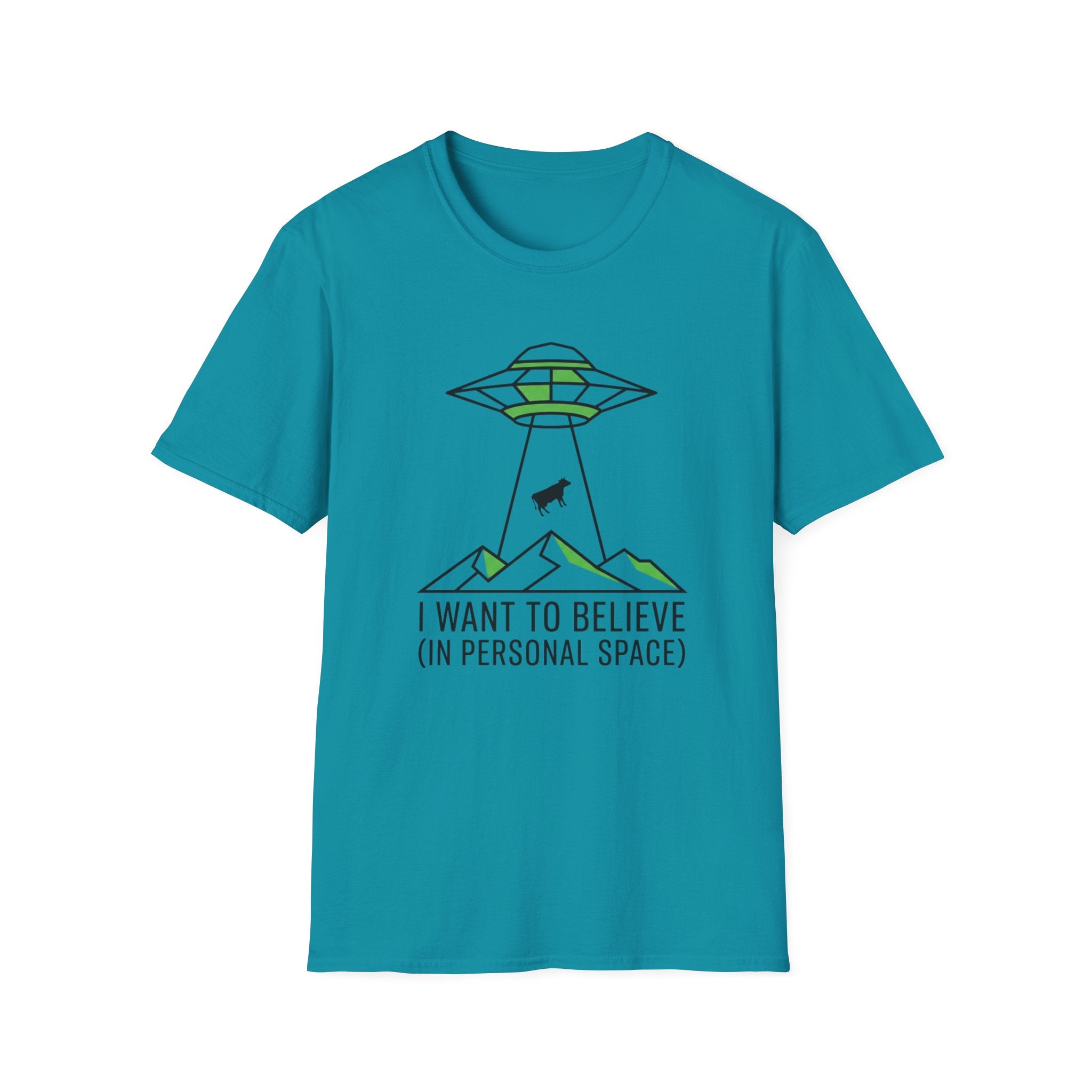 Alien Abduction Tee — "I Want to Believe (In Personal Space)" UFO T-Shirt