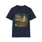 Contact Station T‑Shirt — Retro UFO Alien Abduction Vintage Sign Tee