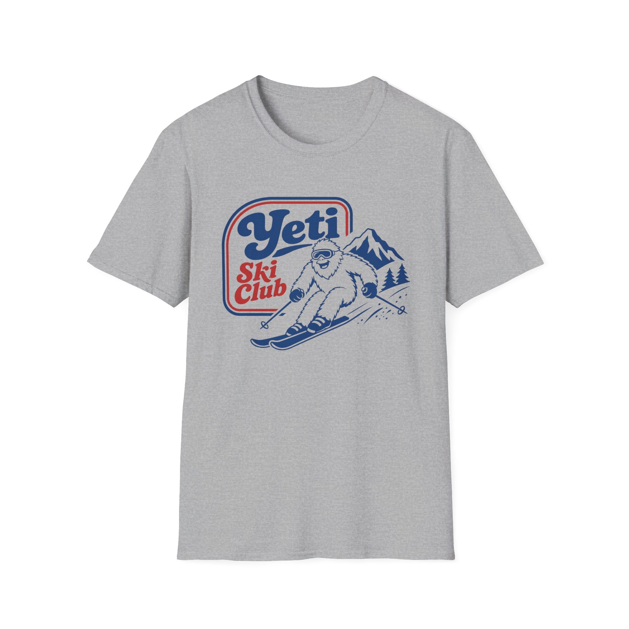 Yeti Ski Club T‑Shirt — Vintage Mountain Skiing Graphic Tee