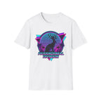 Retro Neon Jackalope T-Shirt — Paranormal Division Vaporwave Tee