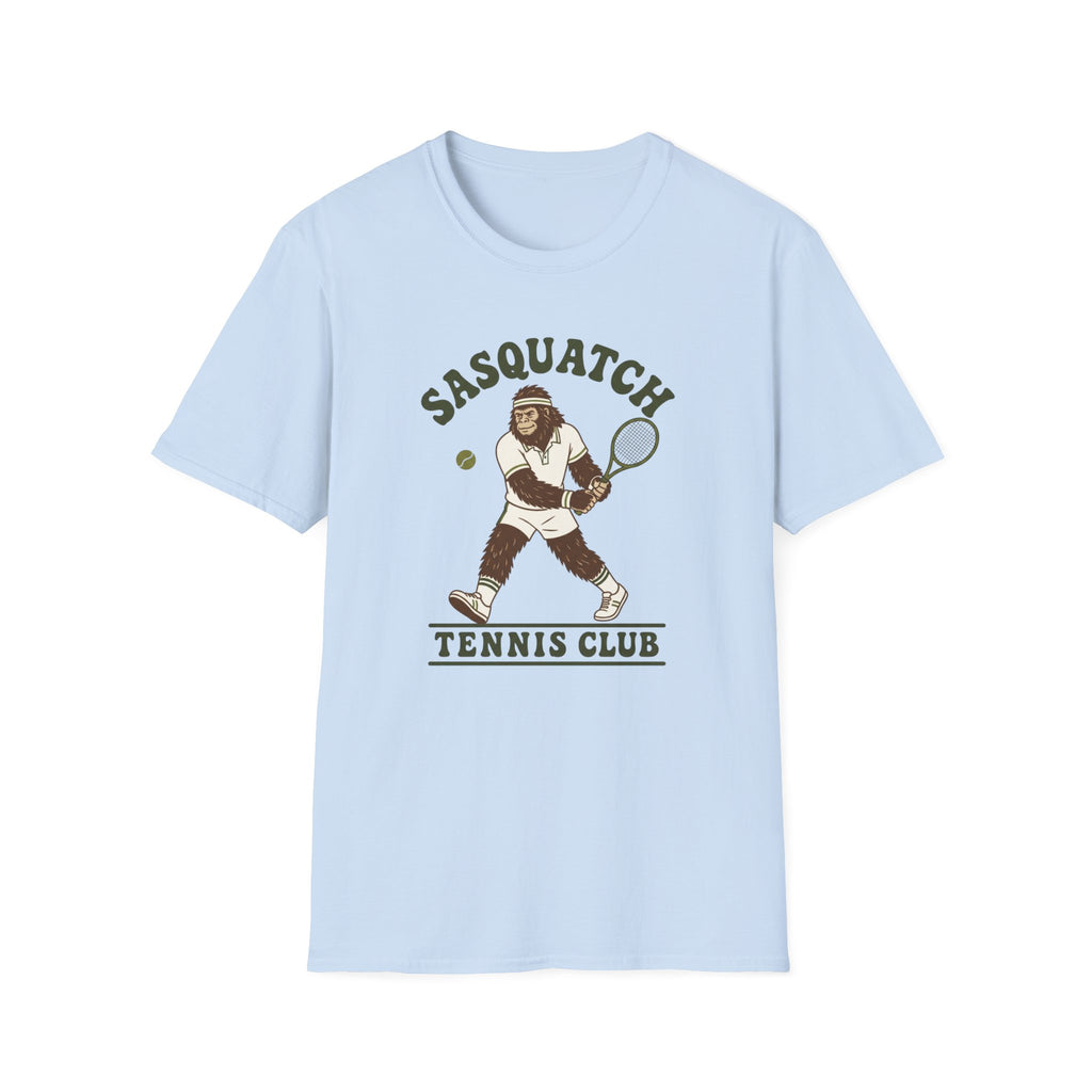 Sasquatch Tennis Club T-Shirt — Vintage Bigfoot Tennis Graphic Shirt