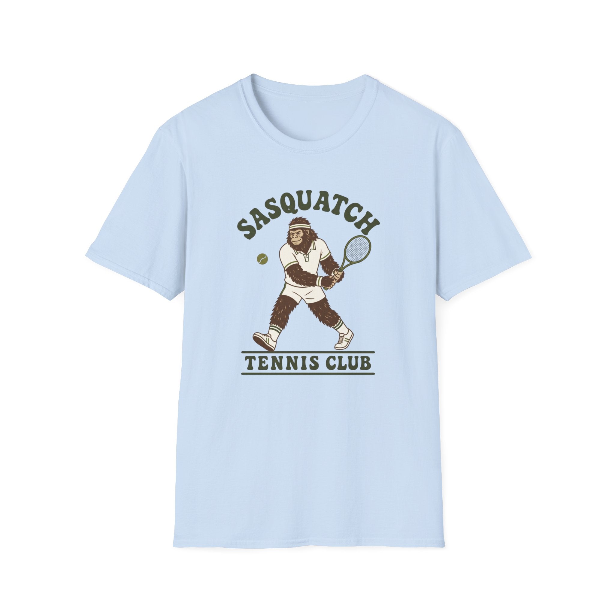 Sasquatch Tennis Club T-Shirt — Vintage Bigfoot Tennis Graphic Shirt