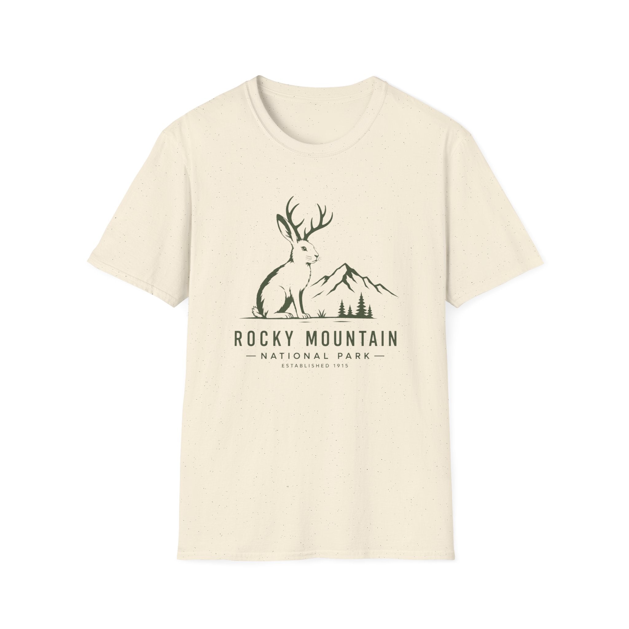 Rocky Mountain Jackalope T-Shirt — Mountain Nature Graphic Tee