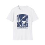 Bigfoot Stargazing T‑Shirt — Keep Nature Wild Forest Comet Design