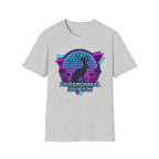 Retro Neon Jackalope T-Shirt — Paranormal Division Vaporwave Tee