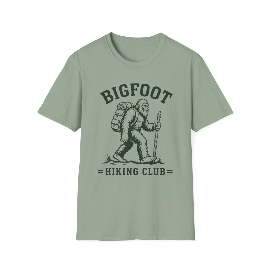 Bigfoot Hiking Club T-Shirt — Vintage Sasquatch Backpacking Tee