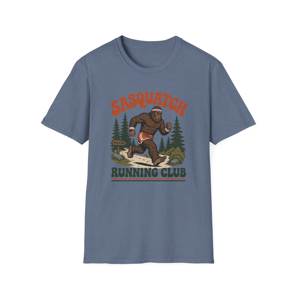 Sasquatch Running Club T‑Shirt - Retro 70s Trail Running Tee