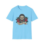 Bigfoot Believer T-Shirt — Retro American Traditional Tattoo Sasquatch Graphic Tee with Roses