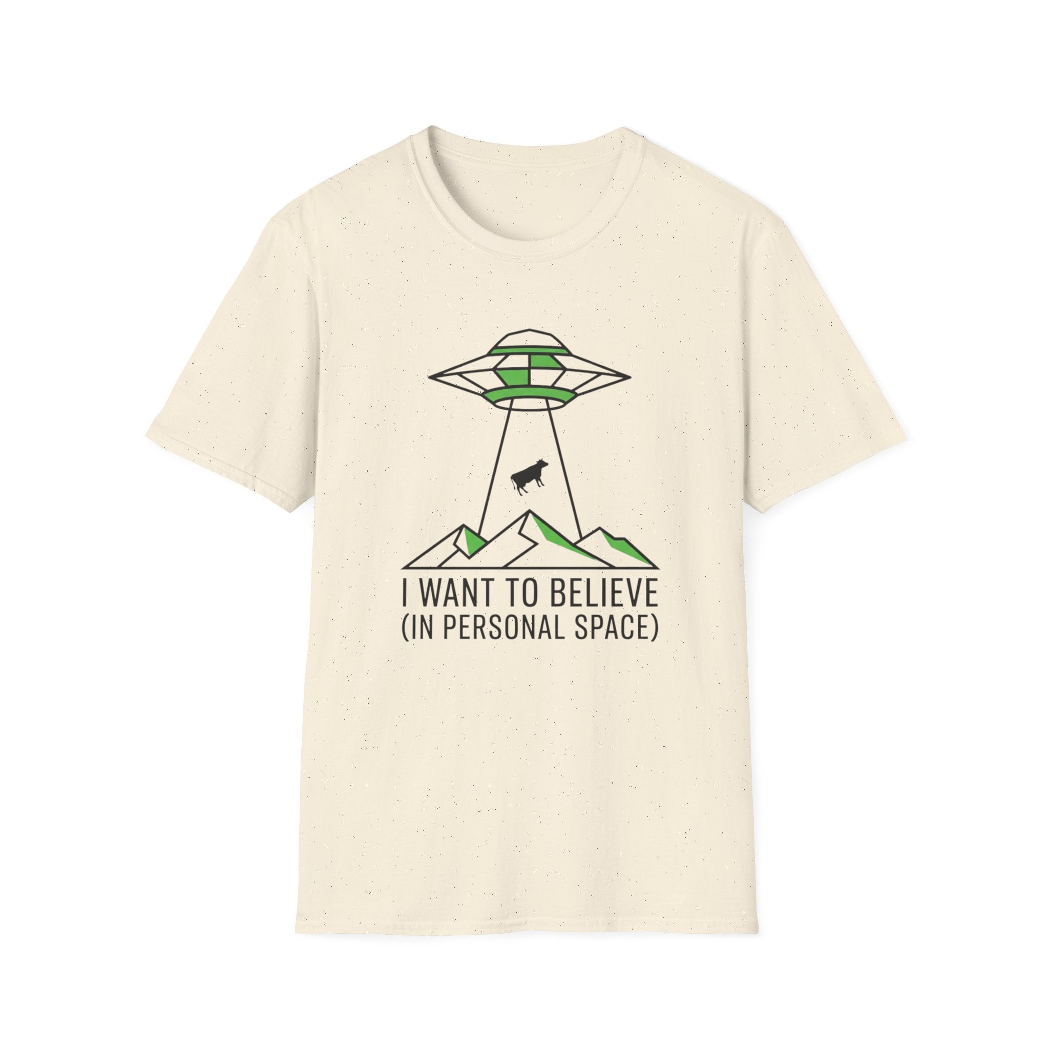 Alien Abduction Tee — "I Want to Believe (In Personal Space)" UFO T-Shirt