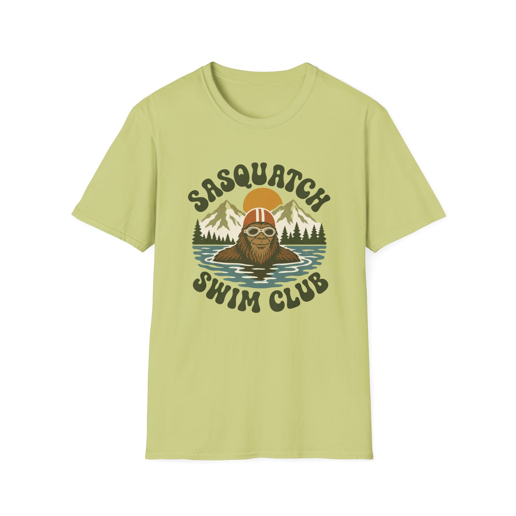 Sasquatch Swim Club T-Shirt — Vintage Retro 70s Bigfoot Graphic Tee