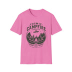Cosmic Campfire Society T-Shirt — UFO & Forest Vintage Graphic Tee