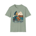 WPA Style Mermaid T-Shirt — Dry Tortugas National Park Vintage Travel Tee