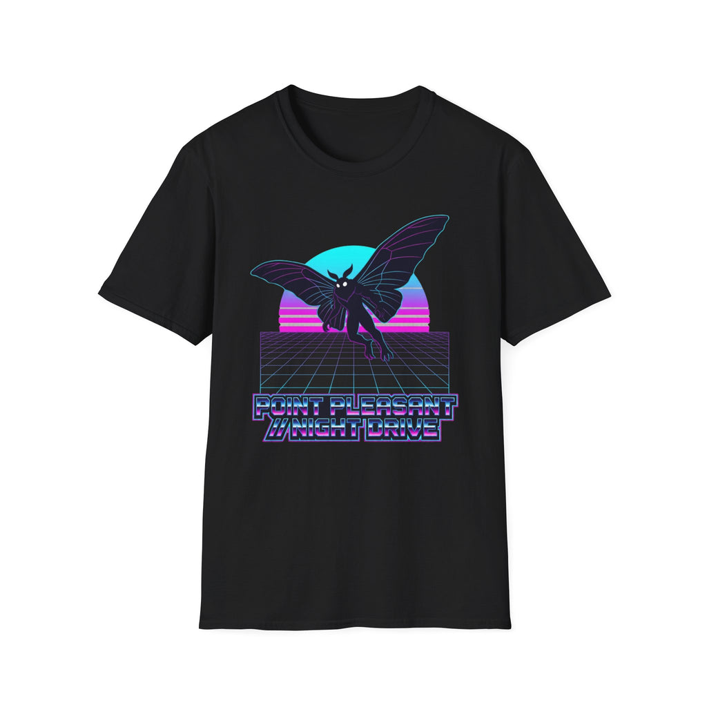 Mothman Retro T-Shirt — Vintage 80s Synthwave Cryptid Tee