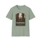 Redwoods National Park Bigfoot T‑Shirt — Vintage Forest Adventure Tee