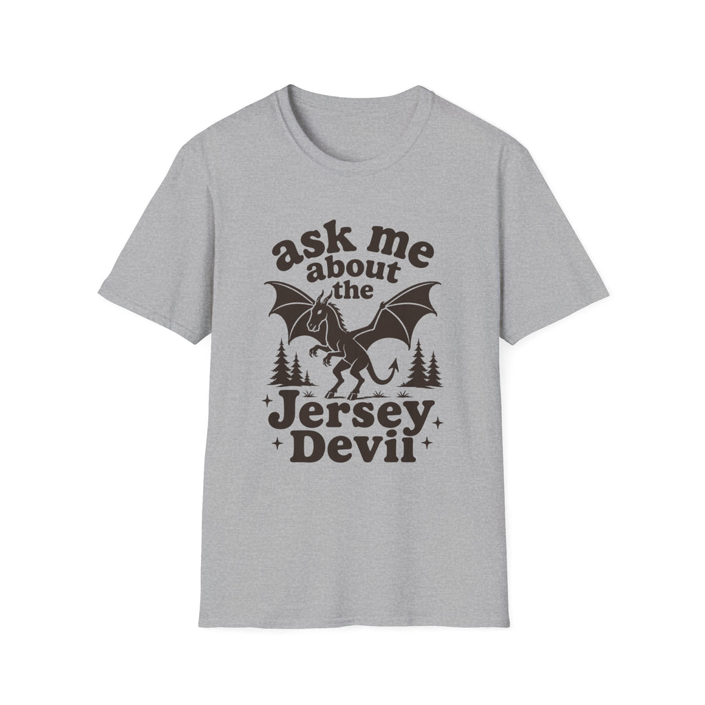 Ask Me About the Jersey Devil T-Shirt — Paranormal Cryptid Graphic Tee